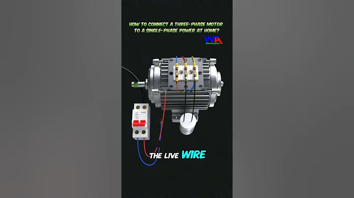 How to Connect a 3 Phase Motor to a Single Phase Power at Home #motor #motors #motorcapacitors
