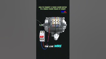 How to Connect a 3 Phase Motor to a Single Phase Power at Home #motor #motors #motorcapacitors