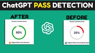 *NEW* How To Pass ChatGPT Detection Tools... (Easy)