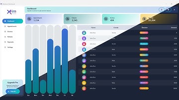 Modern Dynamic Light & Dark Mode Medicare Dashboard Widgets with KimTools - C# Visual-Studio.NET