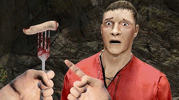 I tricked an AI NPC into letting me eat them in Skyrim VR...