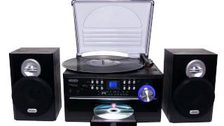 Jensen JTA-420 Portable Turntable with Built-In Speakers Jensen JTA-475 3-Speed Stereo Turntable