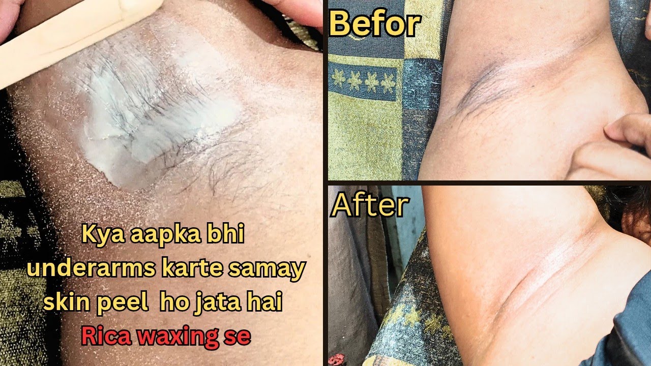 Underarms Waxing with Rica Wax||How to do Armpit Waxing with Rica Wax||Armpit Waxing Tutorial||😱😱😱