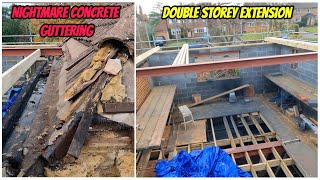 Builders, Nightmare Concrete Guttering, Steelwork and a Flooded Old Swimming Pool! by Nick Morris 5,640 views 5 months ago 15 minutes