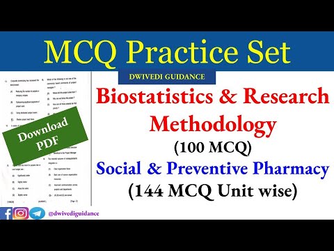 biostatistics and research methodology mcq pdf