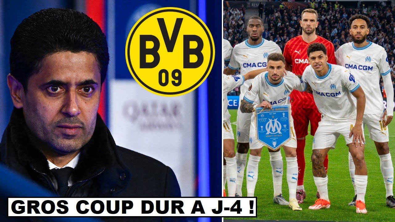 TRES MAUVAISE NOUVELLE POUR LE PSG A J-4 DE LA DEMI RETOUR ! / L'OM ...