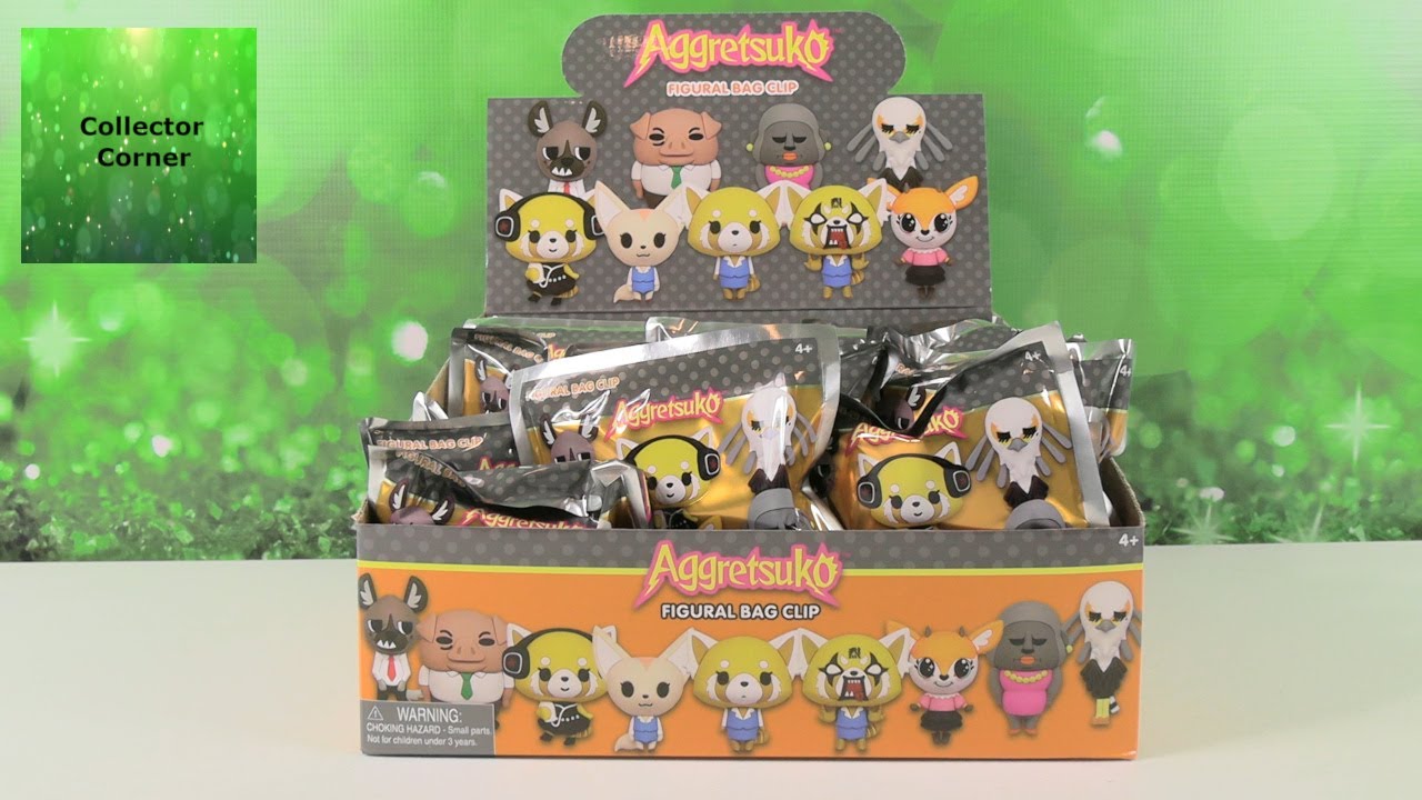Aggretsuko Figural Bag Clip Blind Bag Unboxing Review | CollectorCorner