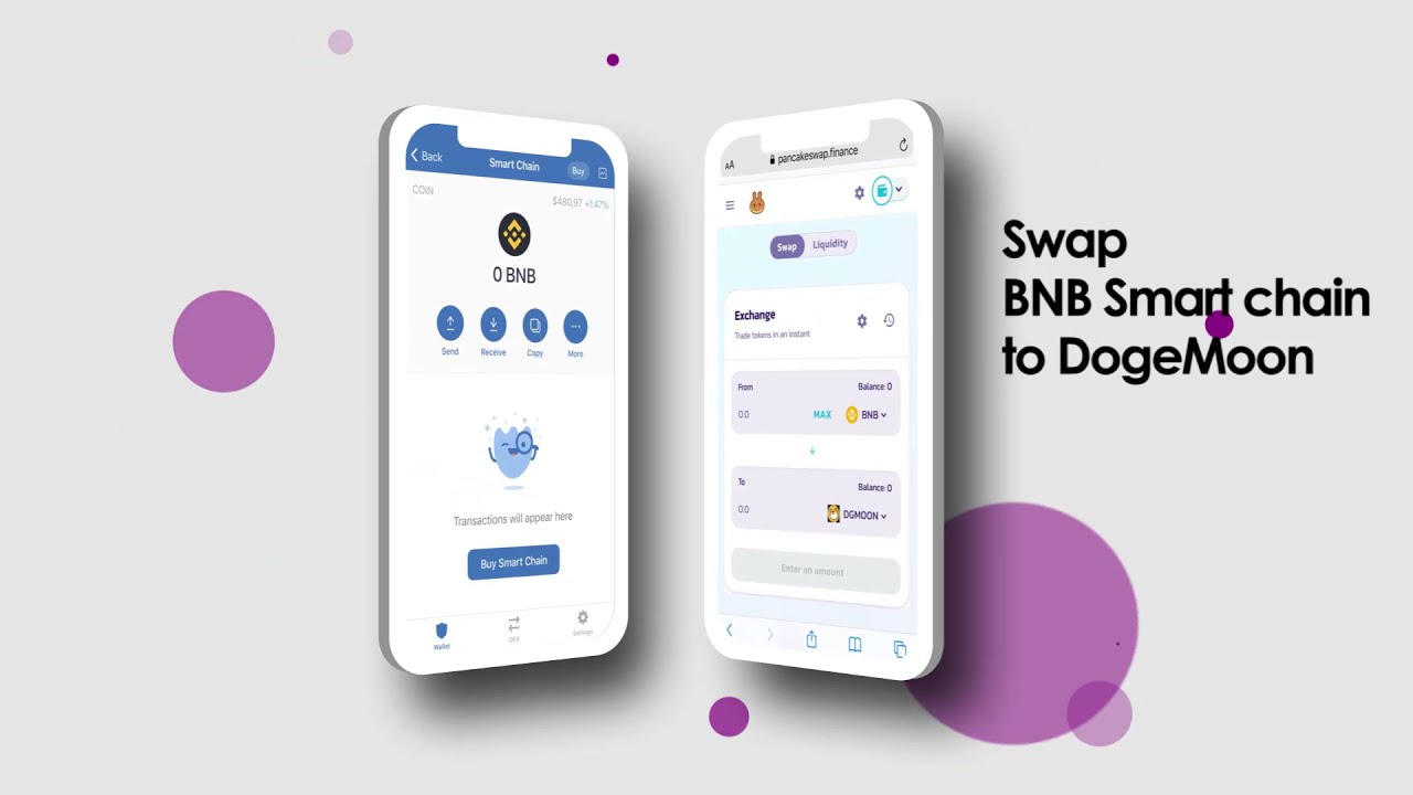 DogeMoon purchase via a Trustwallet