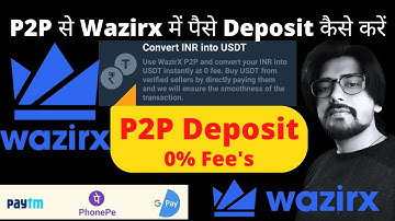 Wazirx #P2P #Deposit |Add money in wazirx account |#TechBoom