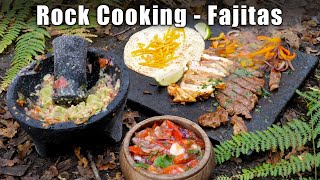 Cooking on a Rock - Bushcraft Fajitas