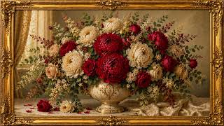 Romantic Bouquet Painting | Luxury Frame TV Floral Painting 4K screenshot 3