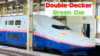 Double-Decker Max Tanigawa On Joetsu Shinkansen E4 Model Last Run Japanese Bullet Train