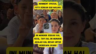 Haru Seorang Anak Kecil Ketika Gubernur Maluku Utara, Sherly Laos Mengajak Selfie Bersama