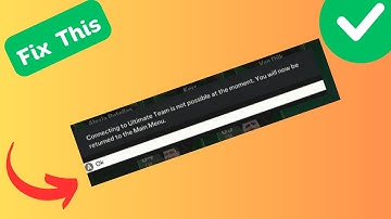 How to Fix “Connecting to Ultimate Team is not possible at the moment” in FC 24