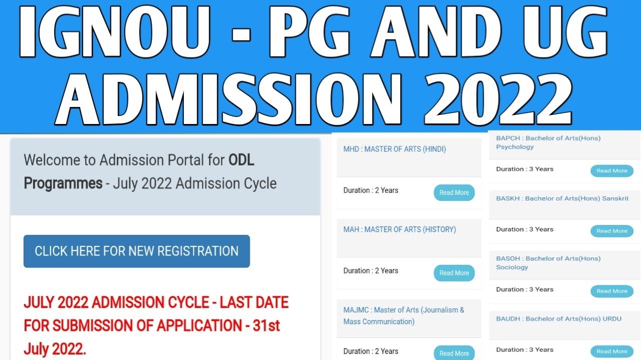 Indira Gandhi Open University Pg Courses