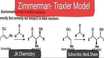 Zimmerman-Traxler Model|Diastereoselectivity in Aldol Condensation reaction|CSIR-NET/GATE/M.Sc