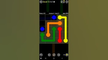 How To Solve Flow Free Kids Pack Level 5 Easy 5x5 Board Walk Through Solution Walkthrough