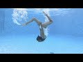 Carla underwater synchronized swimming and fun