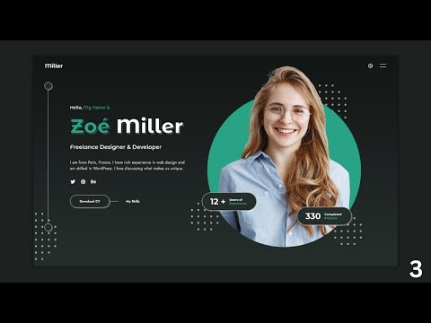 Responsive Personal Portfolio Website using HTML CSS and JavaScript