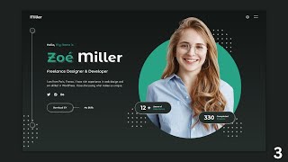 Responsive Personal Portfolio Website using HTML CSS and JavaScript