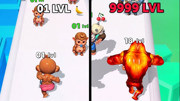 Gorilla Run : Apes Evolution game in MAX LEVEL ( Level Up Gorilla )