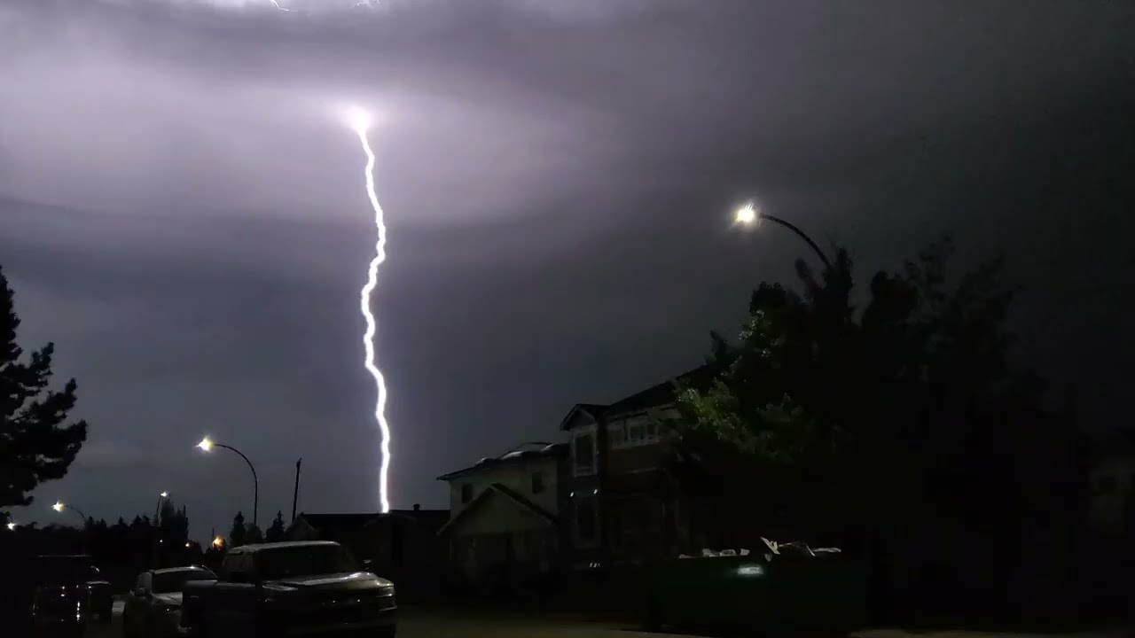 July 25th, 2025 Intense Edmonton Thunderstorm 12:31am-1:37am