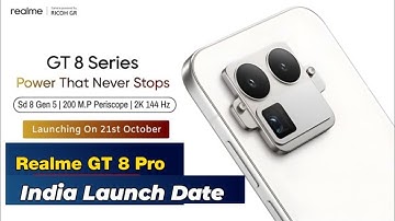Realme gt 8 series launch date in india | Realme gt 8 pro launch date