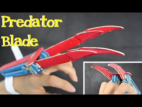 How To Make Wooden Predator Blade Using Popsicle Sticks