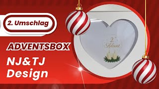 ADVENTSBOX VON NJ&amp;TJ DESIGN 🎄🐨🎄| 2. Umschlag | Einfach Geld sparen #umschlagmethode