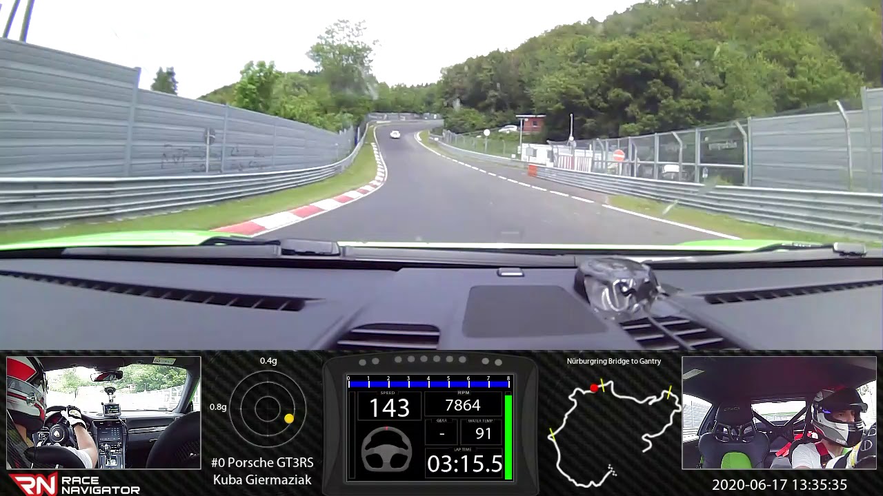 BTG 6:49.3 Nurburgring Nordschleife GT3 RS 17.06.2020
