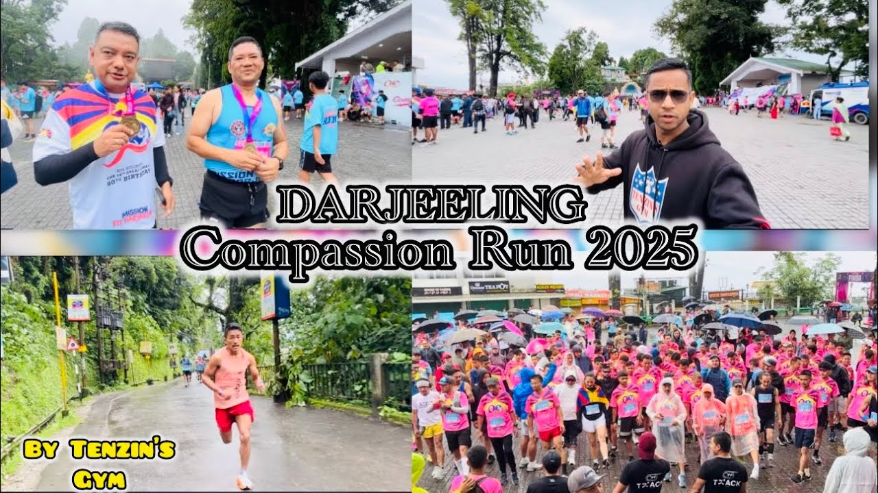 Tenzin’s Gym presents Compassion Run 2025❤️ On The Occasion of His holiness Birthday ❤️ #darjeeling