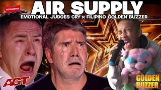All the judges cry hysterically | When they heard song Air Supply with Extraordinary voice filipino