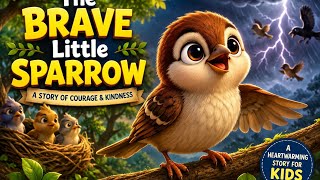 The Brave Little Sparrow |A Heartwarming Bird Story for Kids |English Bedtime Story#BehindTheBedtime
