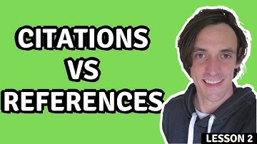 Citations vs References (What