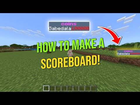 Minecraft Money Scoreboard Setup Tutorial *Bedrock*