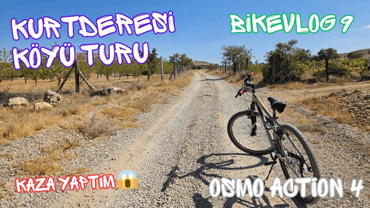 Karaman Kurtderesi Köyü Patika Yollarında Bisiklet Sürüşü | Şehir Lastiği ile Zorlu Arazi + Kaza Anı