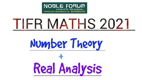 TIFR  Mathematics 2021 | Some Application of Number Theory in Real Analysis | Sumit Kumar