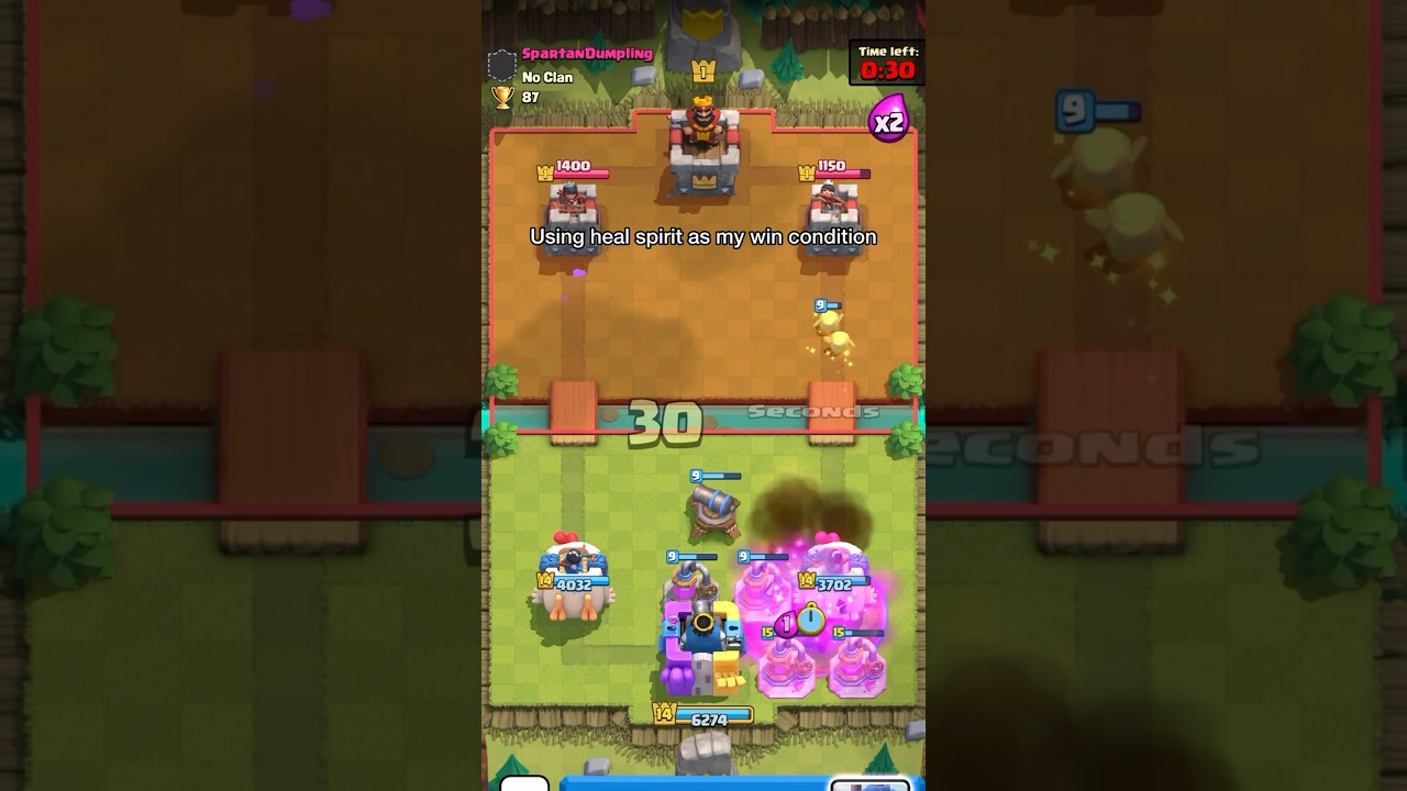 Bro couldn’t defend a few heal spirits💀 