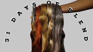 😱🤯BLENDING 23 COLURS OF BRAIDING HAIR BLEND | DIY CUSTOM COLOUR BLEND