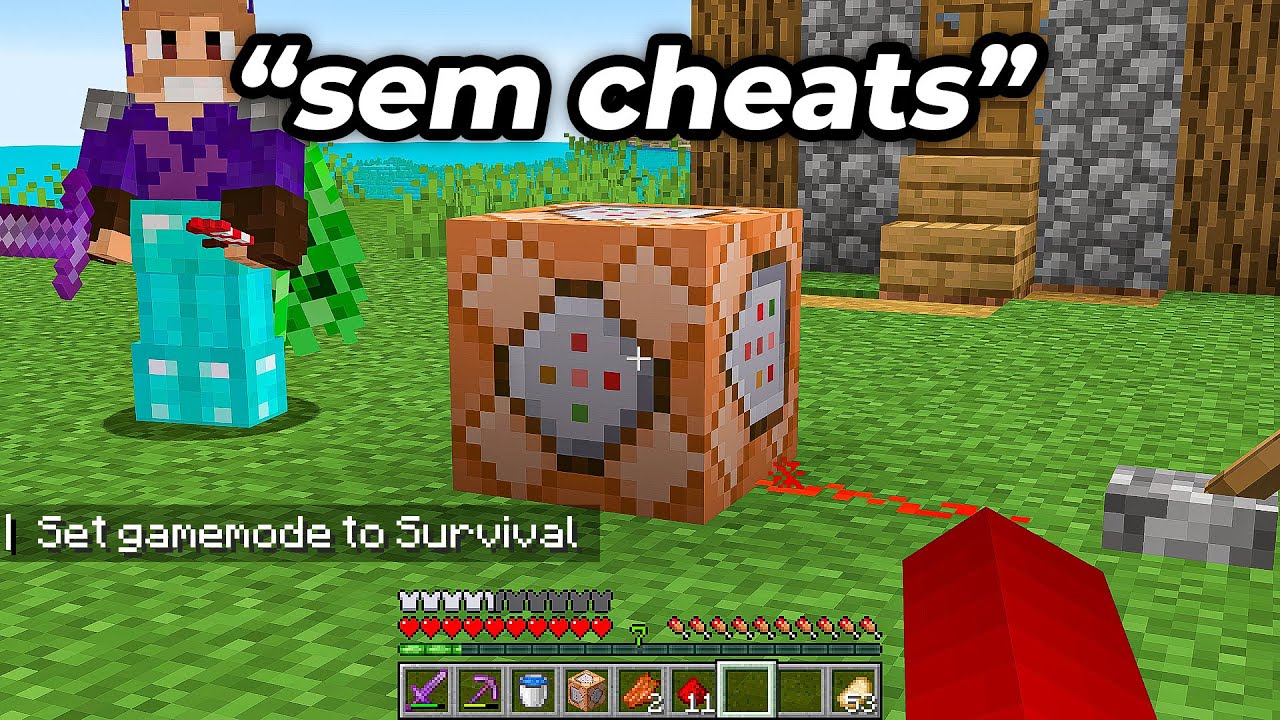 🟨 EU COLETEI O BLOCO MAIS RARO DO MINECRAFT NO SURVIVAL - CREATIVE SQUAD 4