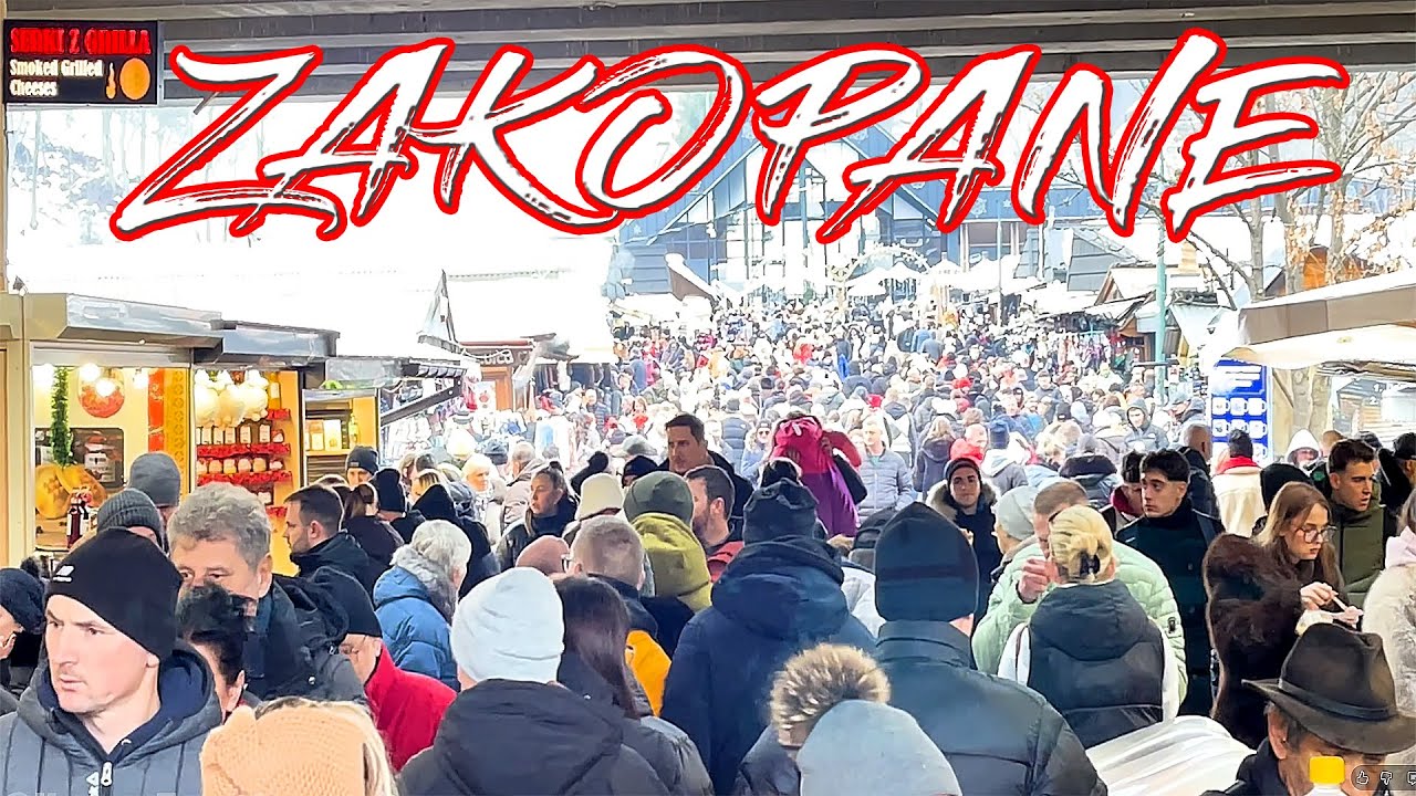 ZAKOPANE KRUPÓWKI I WIELKA KROKIEW | Main Promenade | WALKING TOUR DECEMBER 2025 [4K UltraHD]