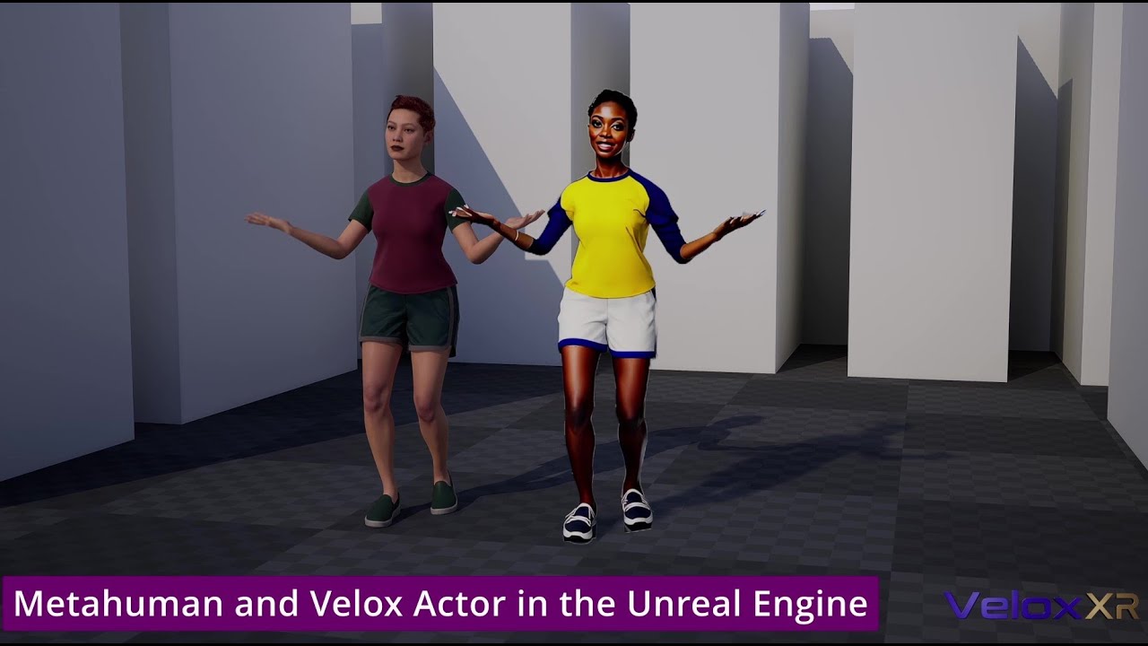 Re-skin Metahuman actors with AI generated characters. 1-person 