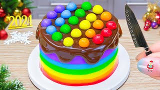 Perfect Rainbow Chocolate Cake Recipe 🍫🍩 Miniature Pop It Rainbow Chocolate Cake Decorating Ideas 💖