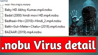 nobu Virus | How to recover .nobu files | Malware virus | Ransomware | nobu files | Maqsood Skills screenshot 4