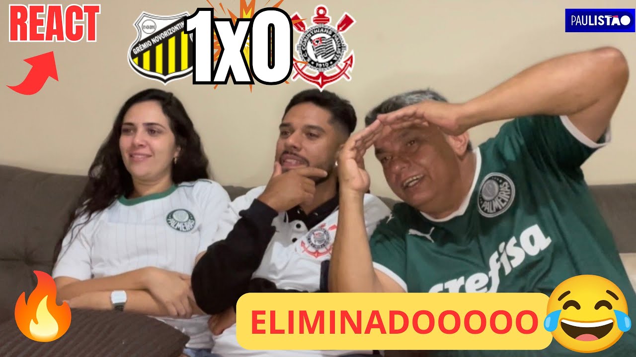 REACT NOVORIZONTINO 1x0 CORINTHIANS | #corinthians eliminado do #paulistão 2026!🔥 #melhoresmomentos 