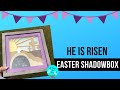 He is Risen Easter Shadow FREE SVG Cut File for Paper Crafting with Cricut and Silhouette