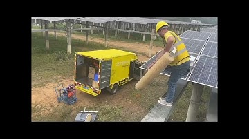 Solar panel clean Robot/PV panel clean AI robot/Photovoltaic panel clean Robot/Kwunphi/China