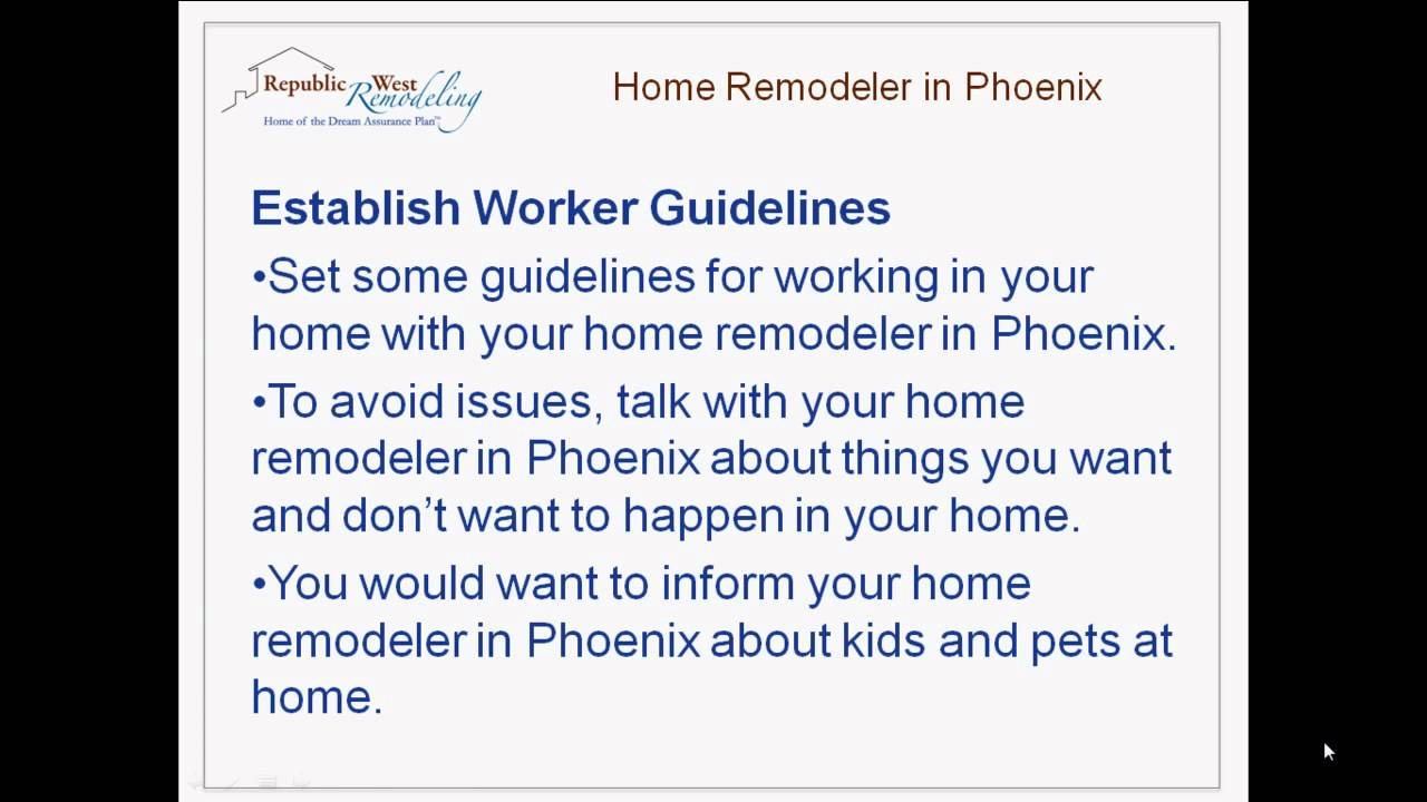 Home Remodeler in Phoenix:  How to Survive a Major Renovation Project