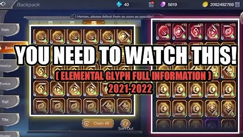 FULL INFORMATION ABOUT ELEMENTAL GLYPH YOU MUST WATCH THIS - MU ORIGIN 2