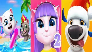 Episode 3608 My Talking Angela 2 Vs My Talking Hank Vs Talking Tom Jetski 2